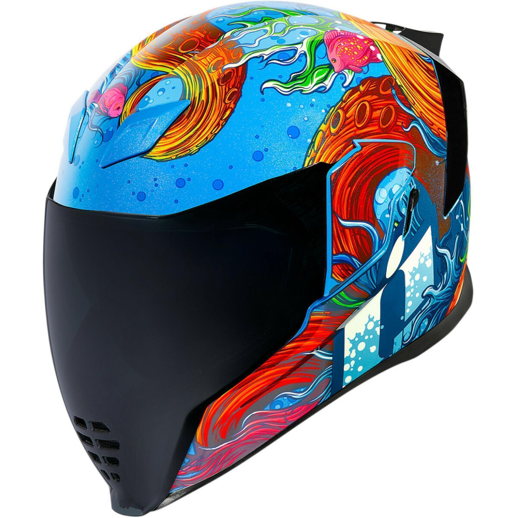 Full face motorcycle helmet Icon aflt inky