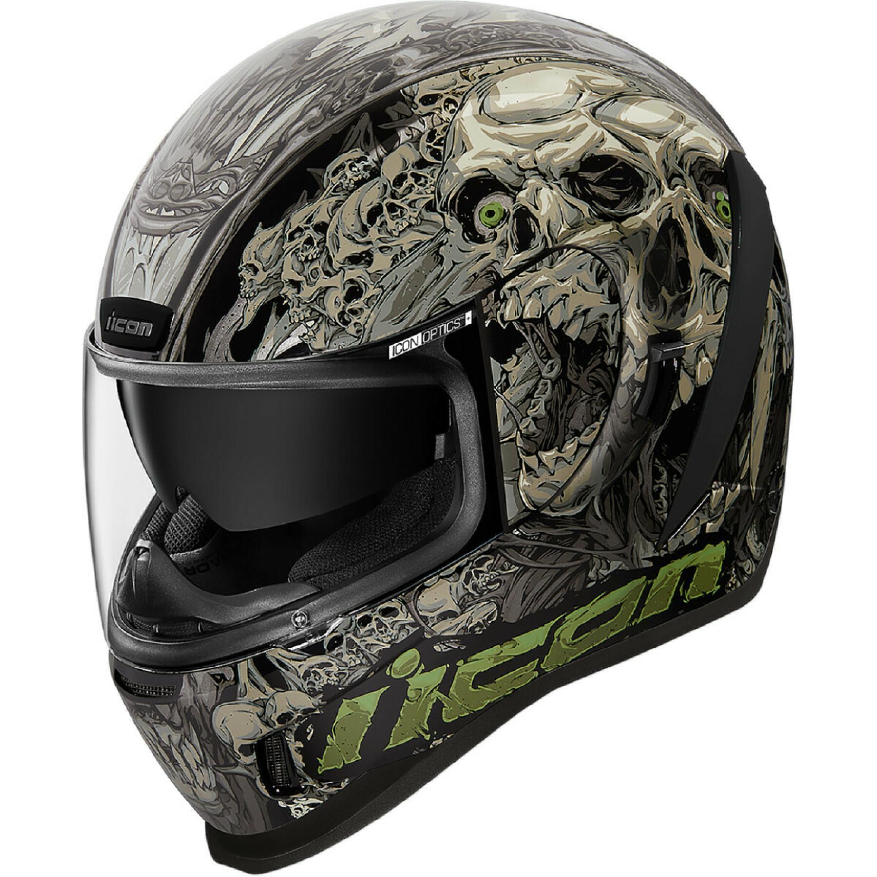 Full face motorcycle helmet Icon afrm parahuman
