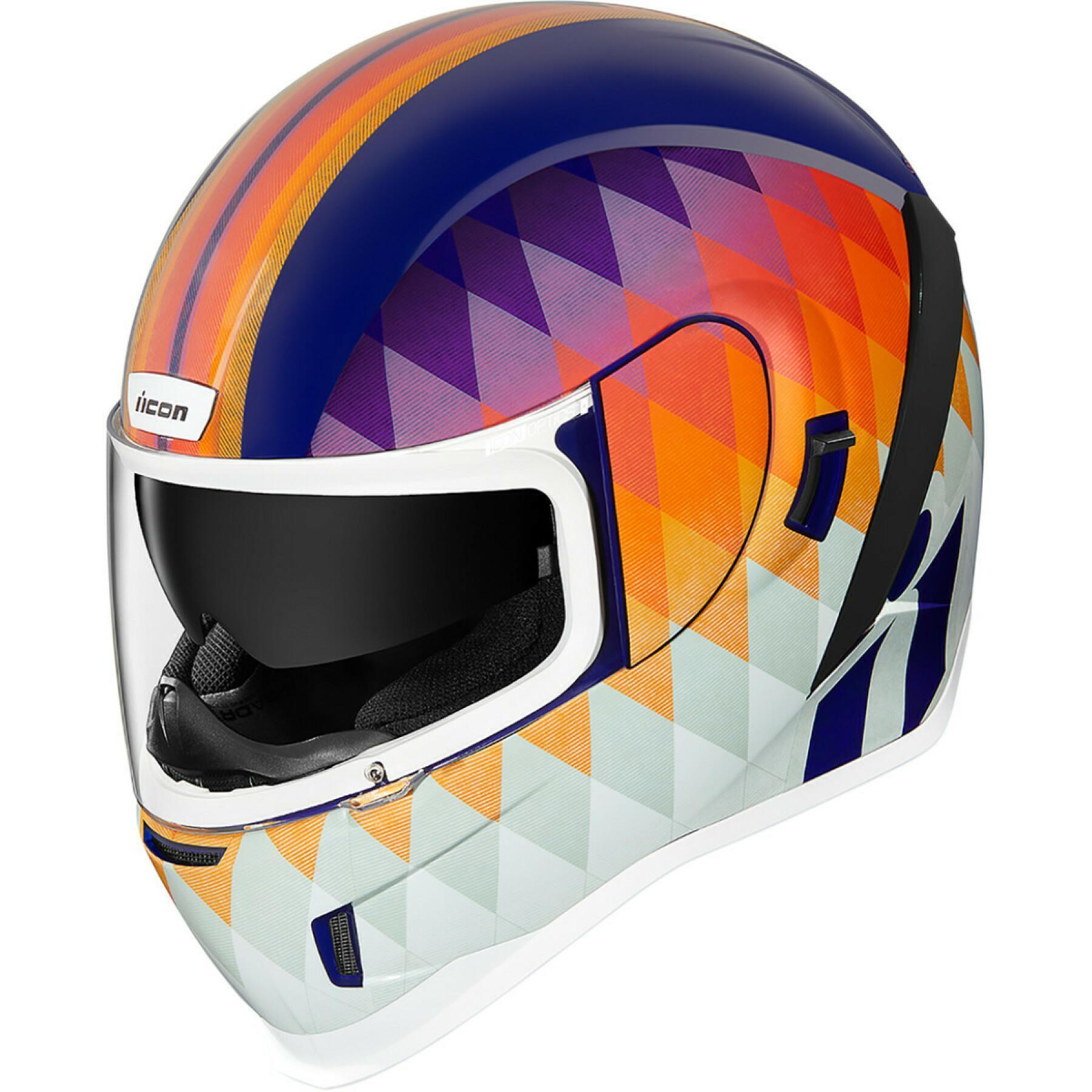Full face motorcycle helmet Icon afrm hsunshine