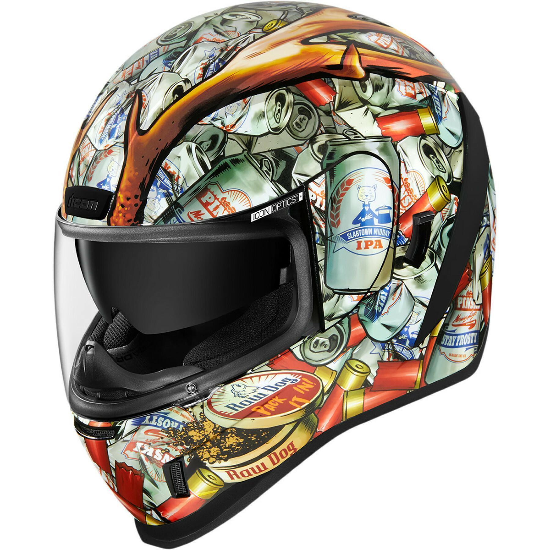 Full face motorcycle helmet Icon afrm buckfever
