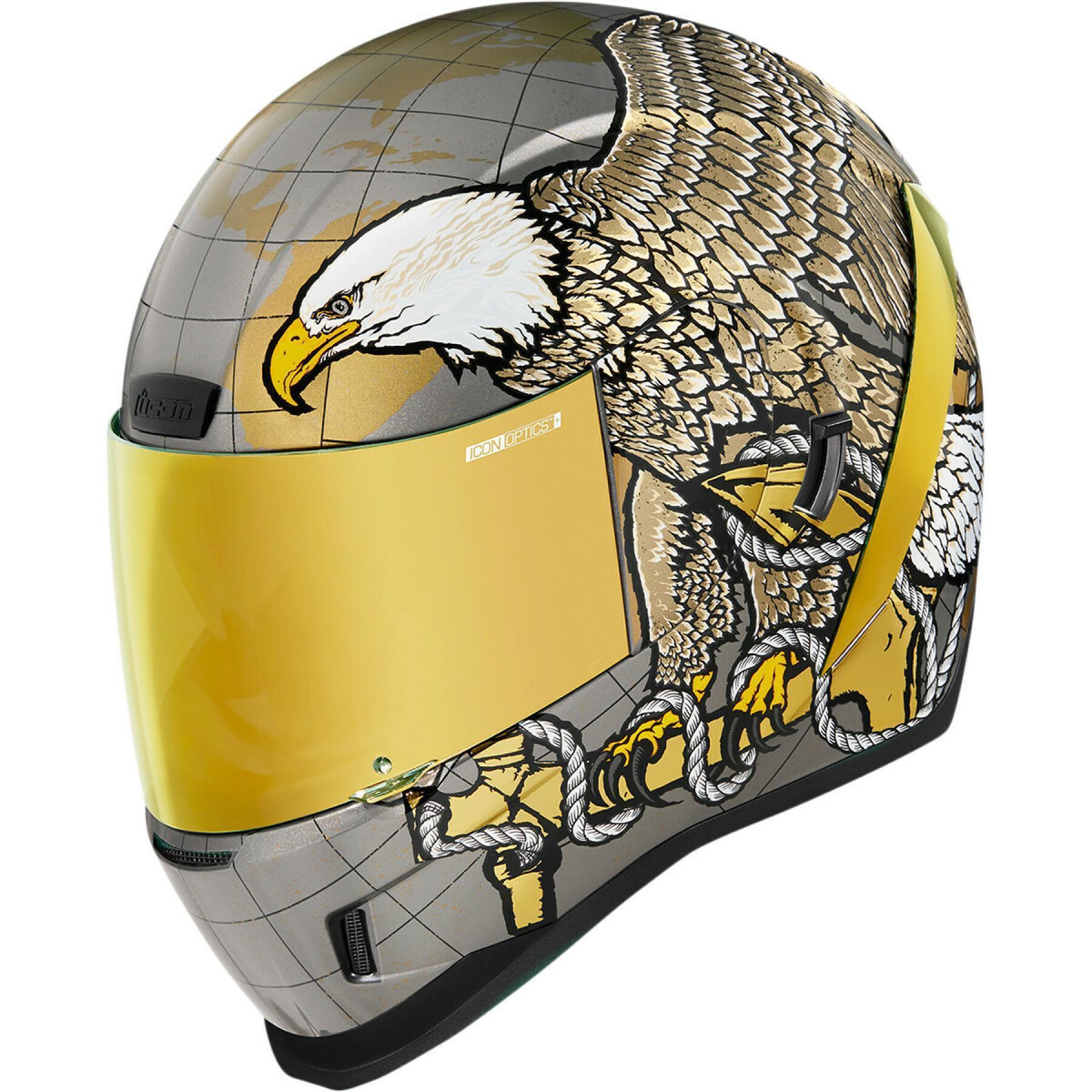 Full face motorcycle helmet Icon afrm semper fi