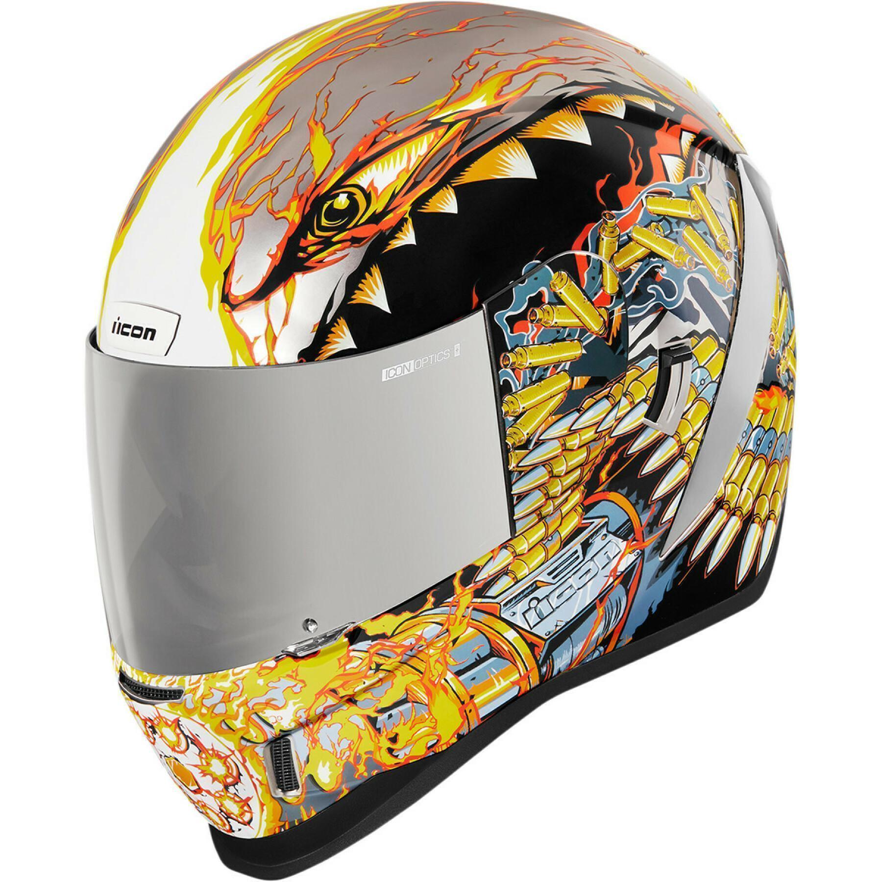 Full face motorcycle helmet Icon afrm warthog sv