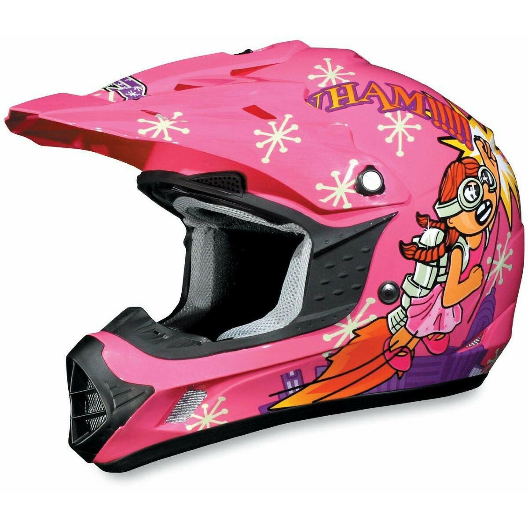 Girl's motorcycle helmet AFX fx-17ye rocket