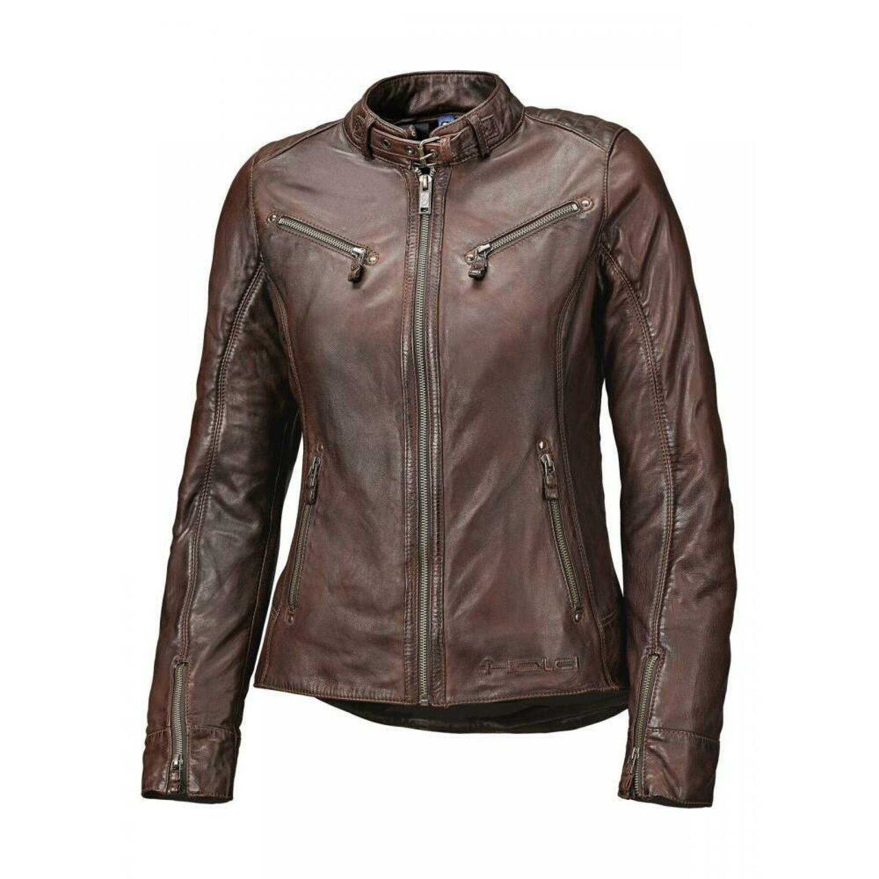 Leather motorcycle jacket for women Held Sabira