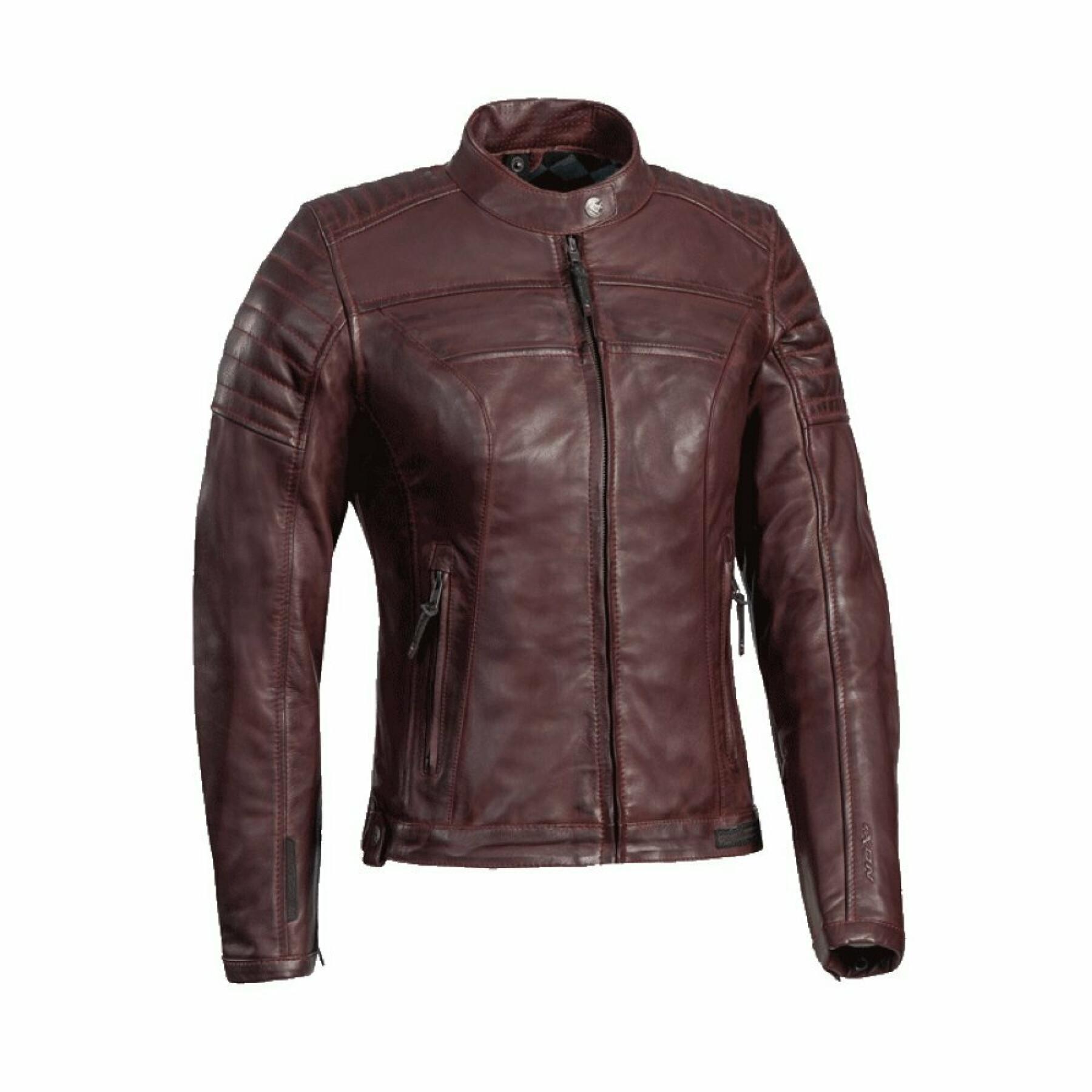Leather jacket motorcycle woman Ixon spark