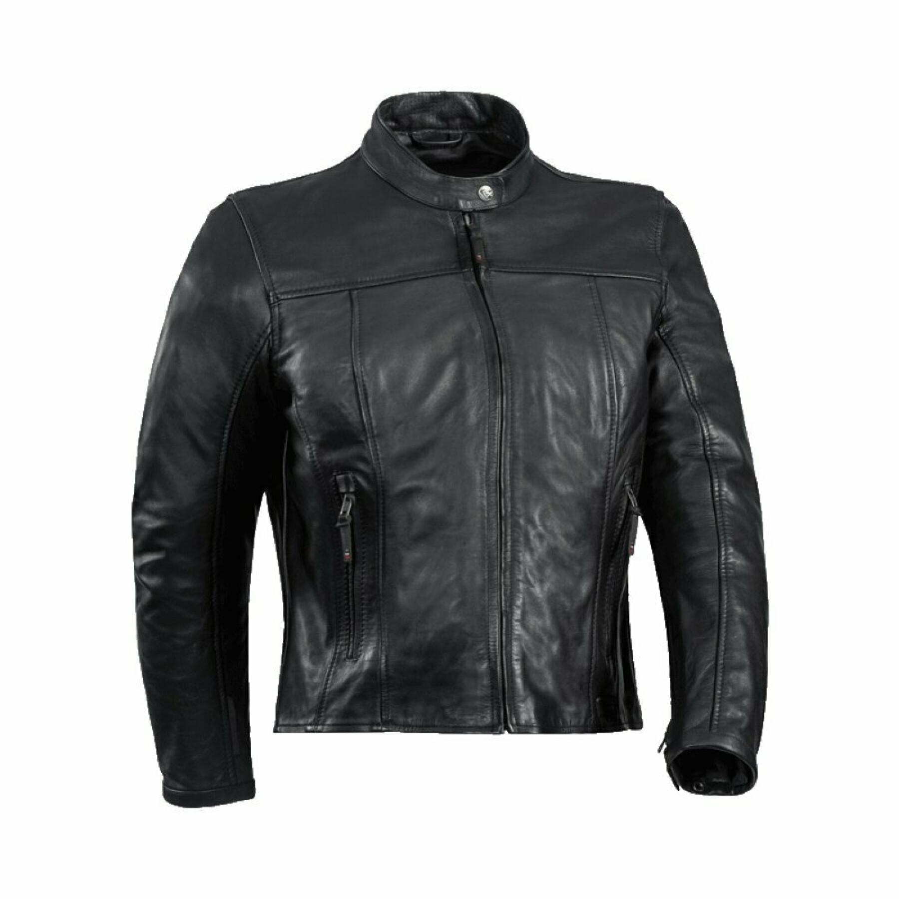 Leather jacket motorcycle woman Ixon crank c