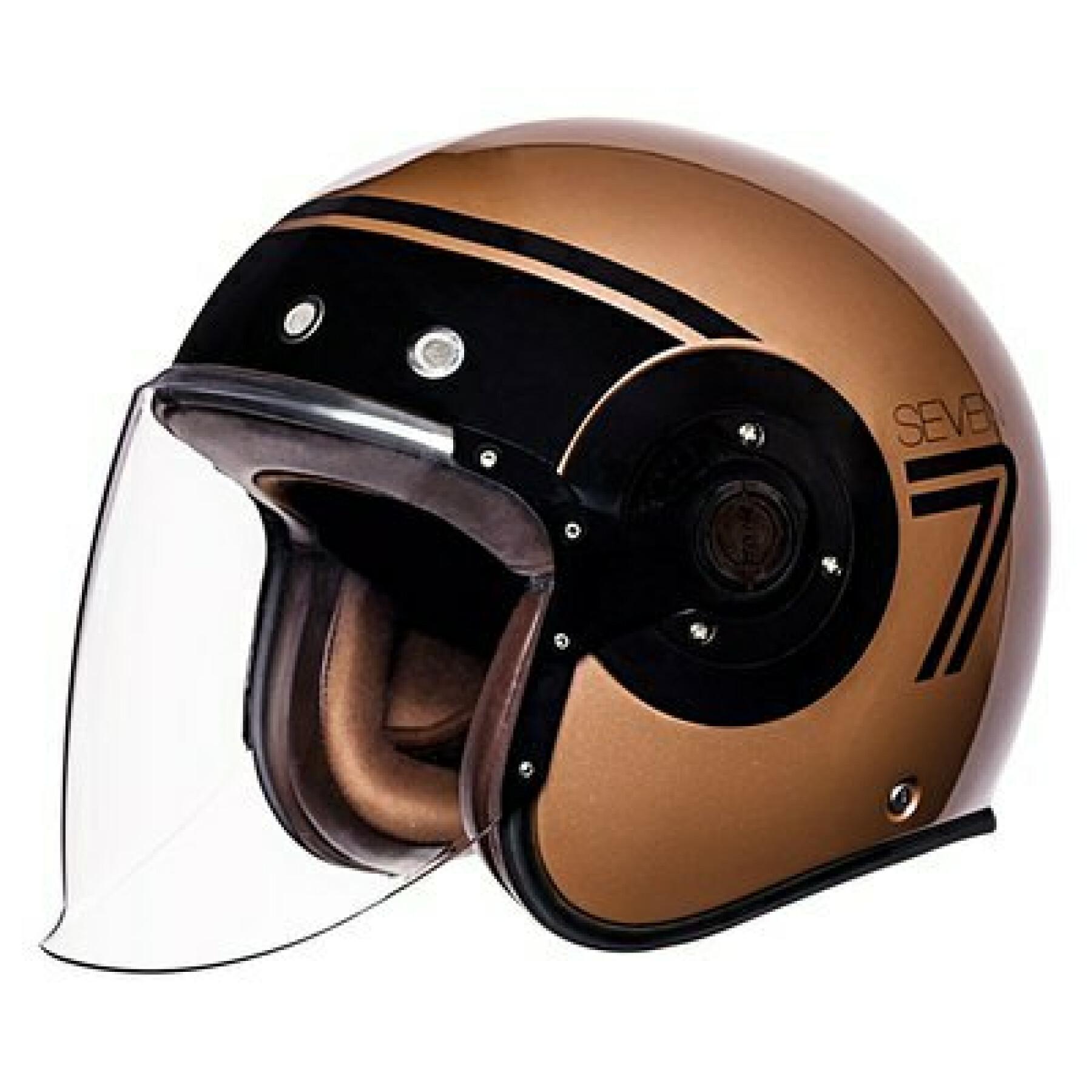 Jet motorcycle helmet SMK retro seven