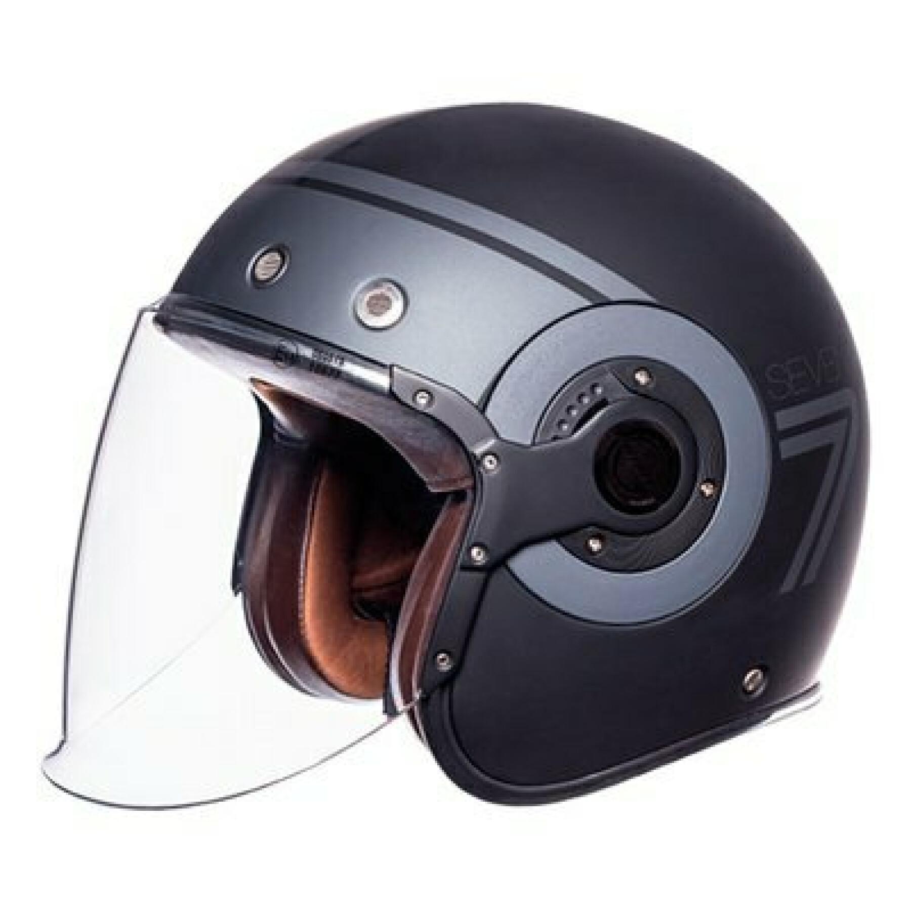Jet motorcycle helmet SMK retro seven