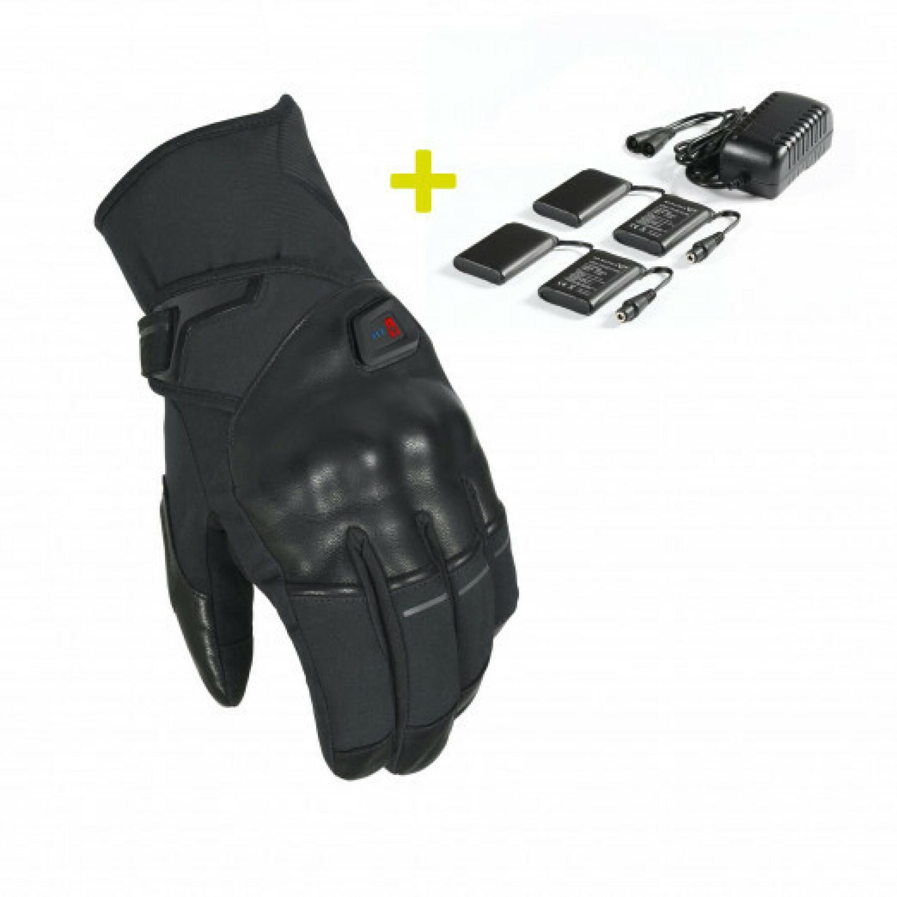 Women's heated motorcycle gloves Macna ERA RTX Kit