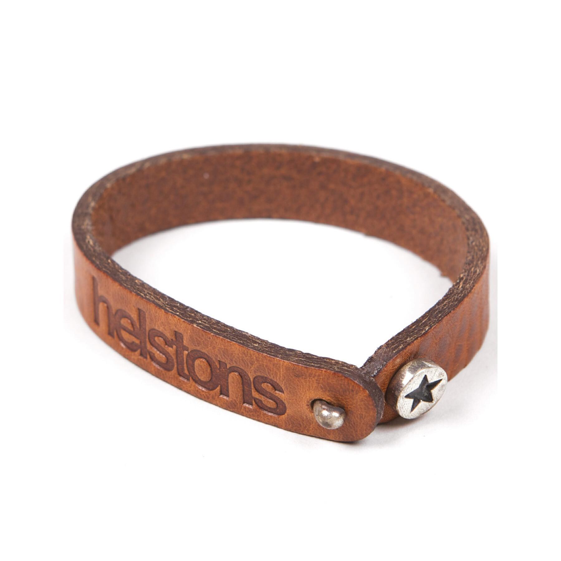 Cattle leather bracelet Helstons star