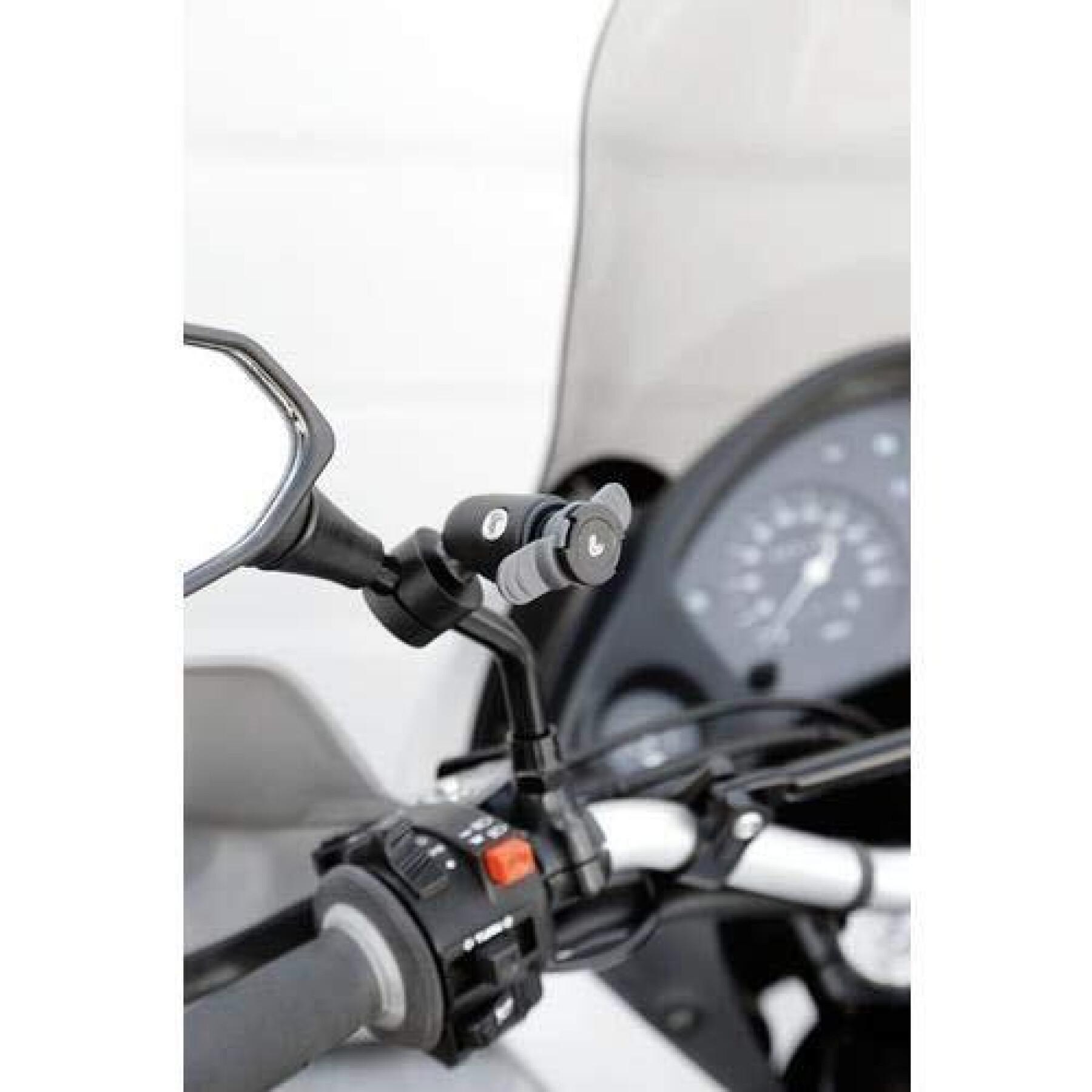 Motorcycle smartphone holder with jaws Optiline Opti Mirror