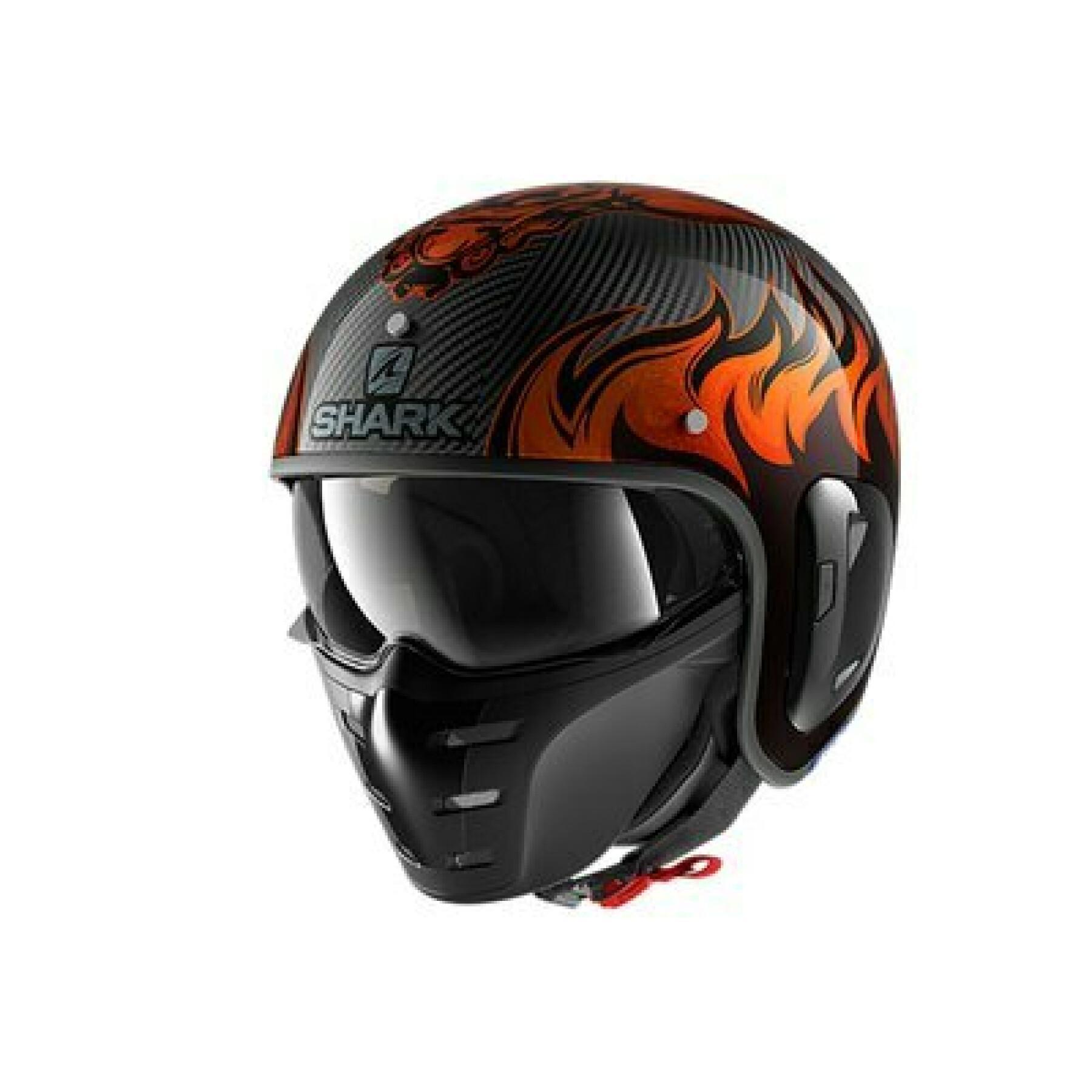 Jet motorcycle helmet Shark s-drak 2 carbon dagon