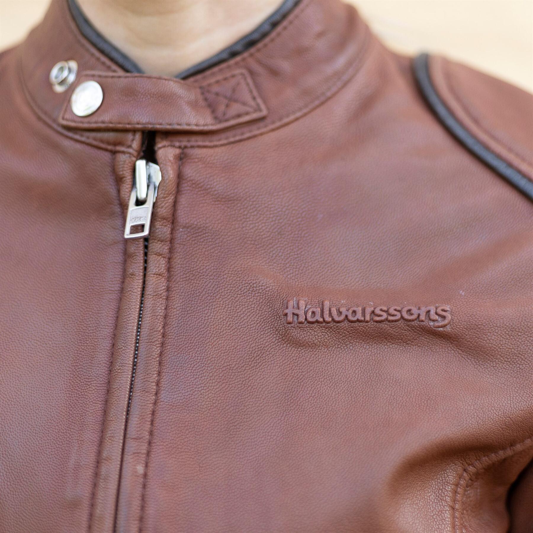 Leather motorcycle jacket for women Halvarssons Nyvall