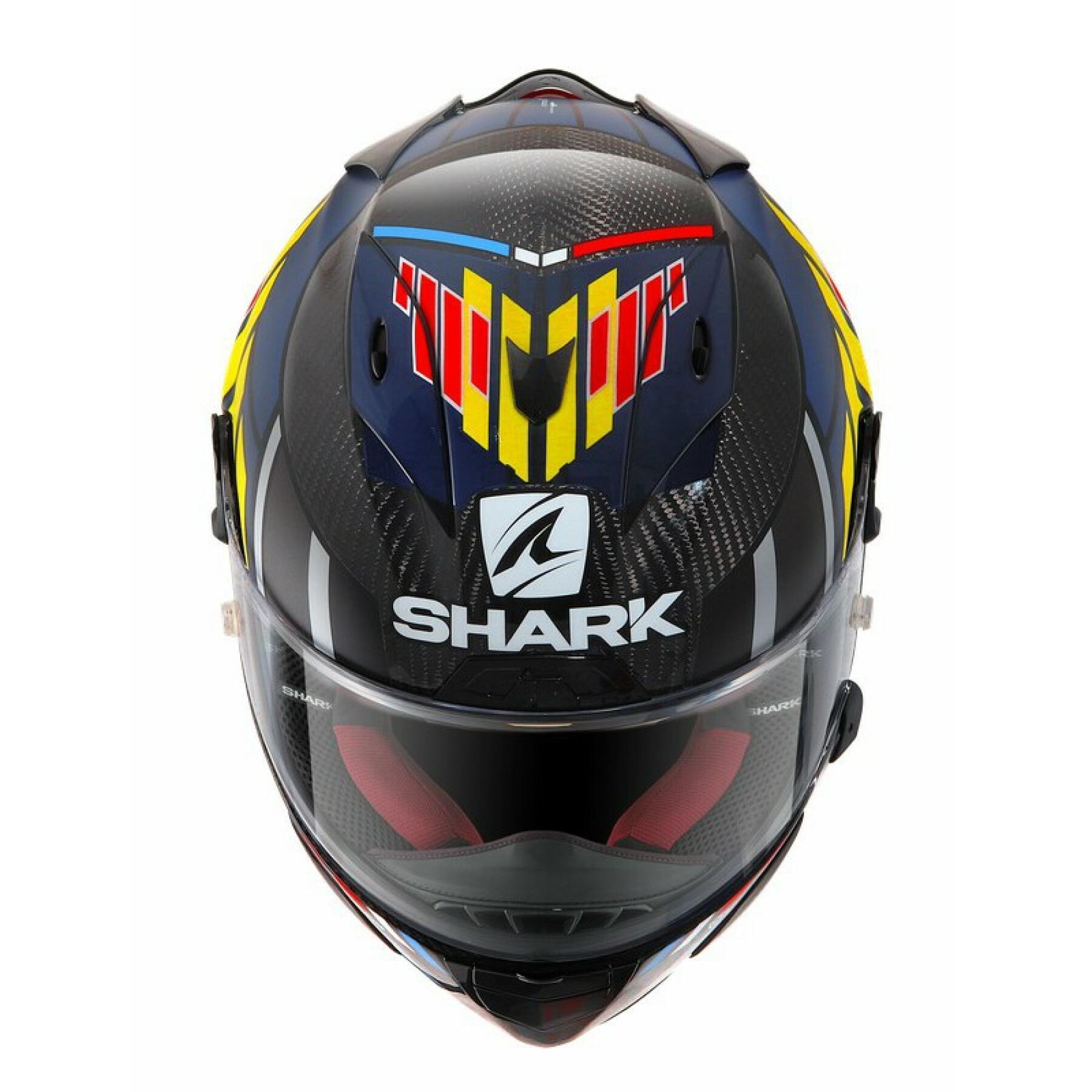 Full face motorcycle helmet Shark race-r pro carbon zarco speedblock
