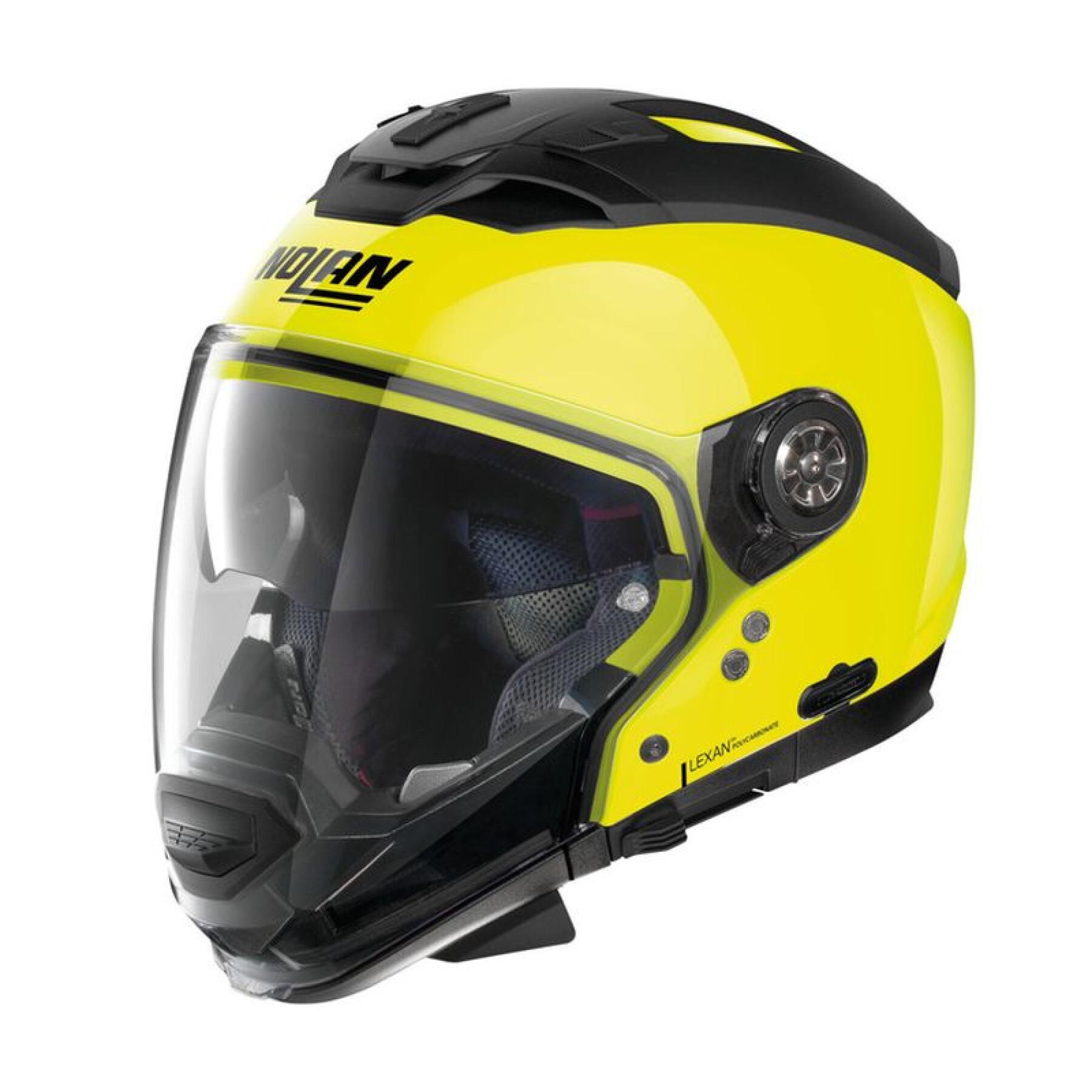 Motorcycle crossover helmet n70-2 gt Nolan Hi-Visibility N-Com Fluo 22
