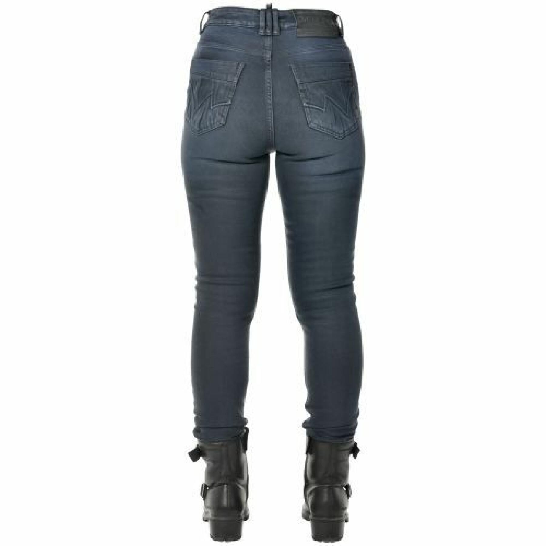 Motorcycle jeans woman Overlap Jessy