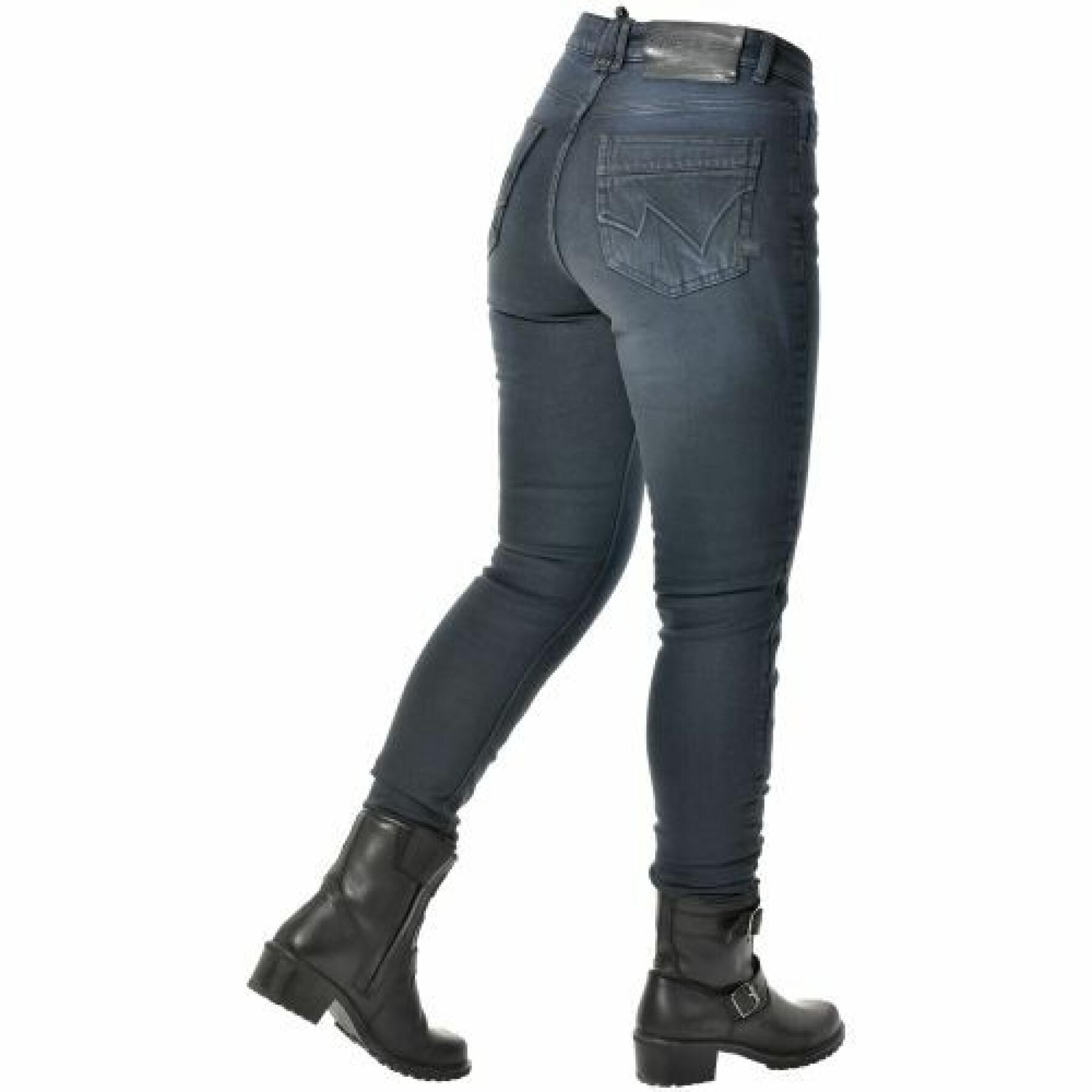 Motorcycle jeans woman Overlap Jessy