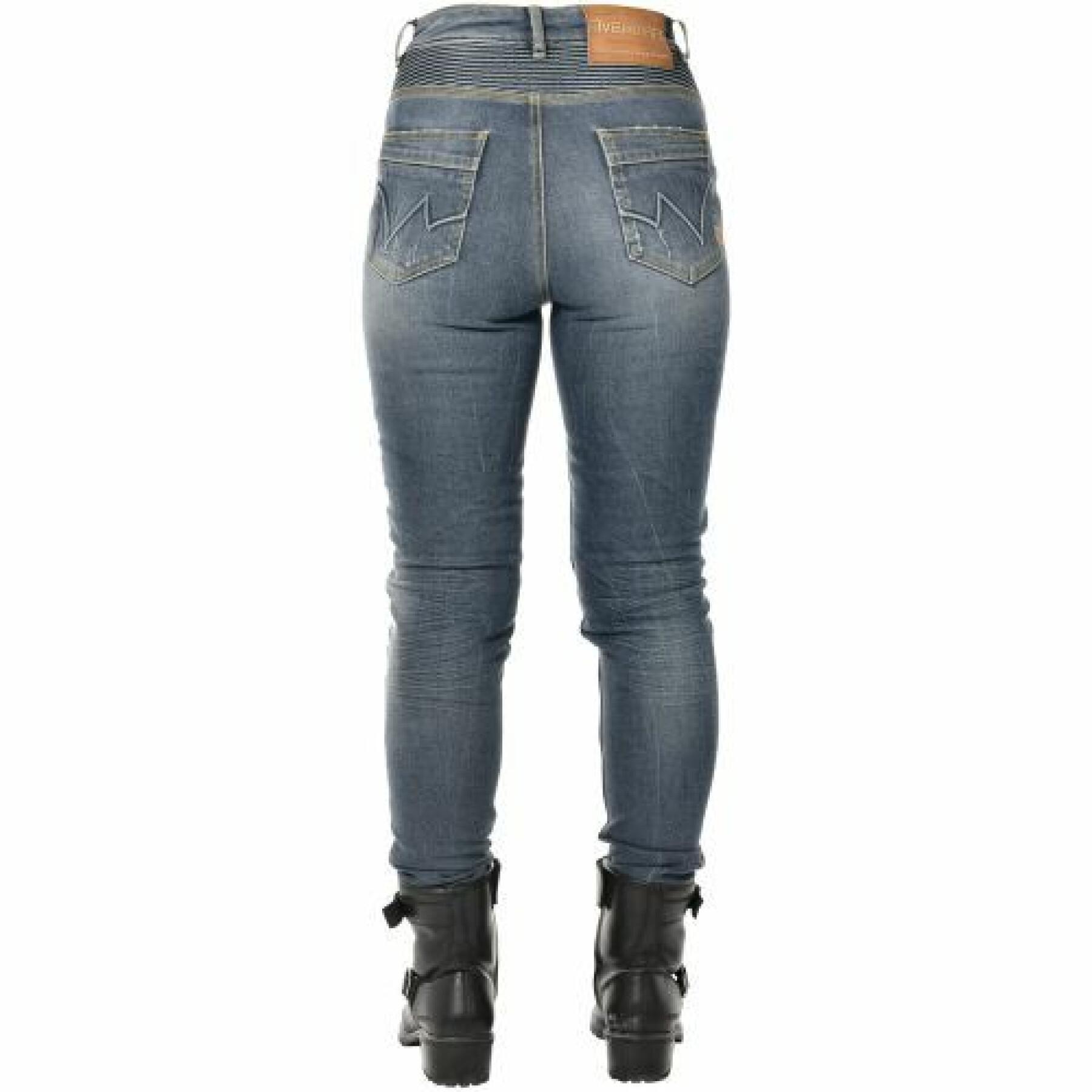 Motorcycle jeans woman Overlap Lexy
