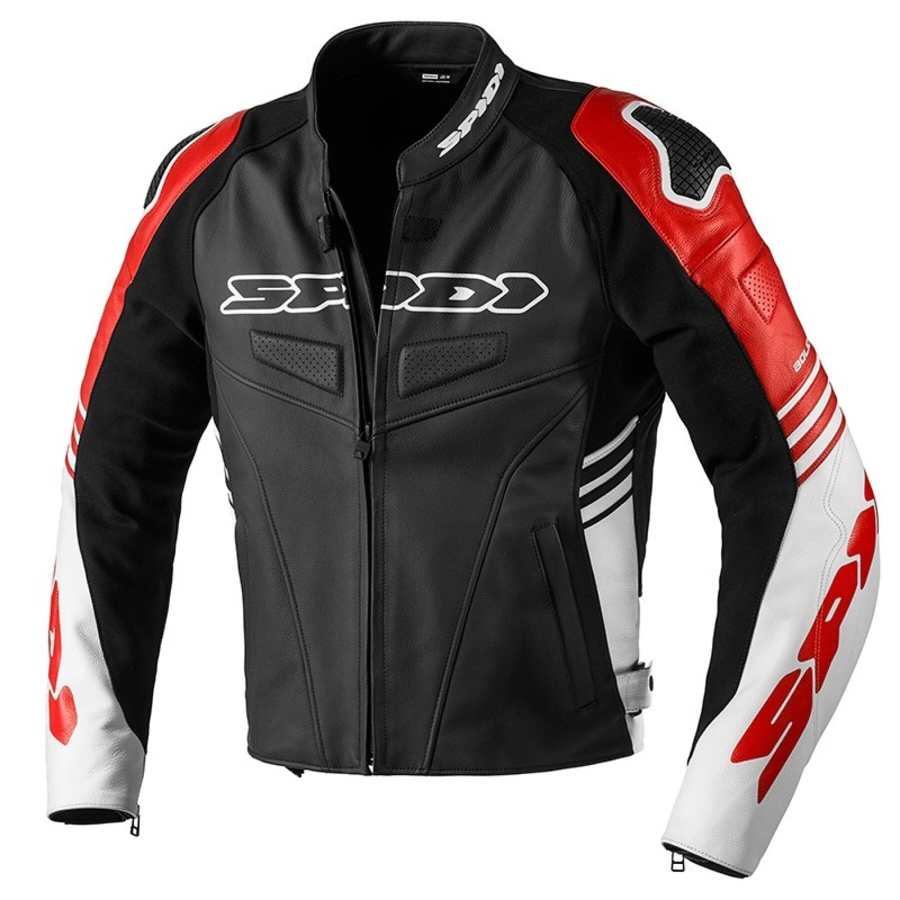 Leather motorcycle jacket Spidi track Warrior