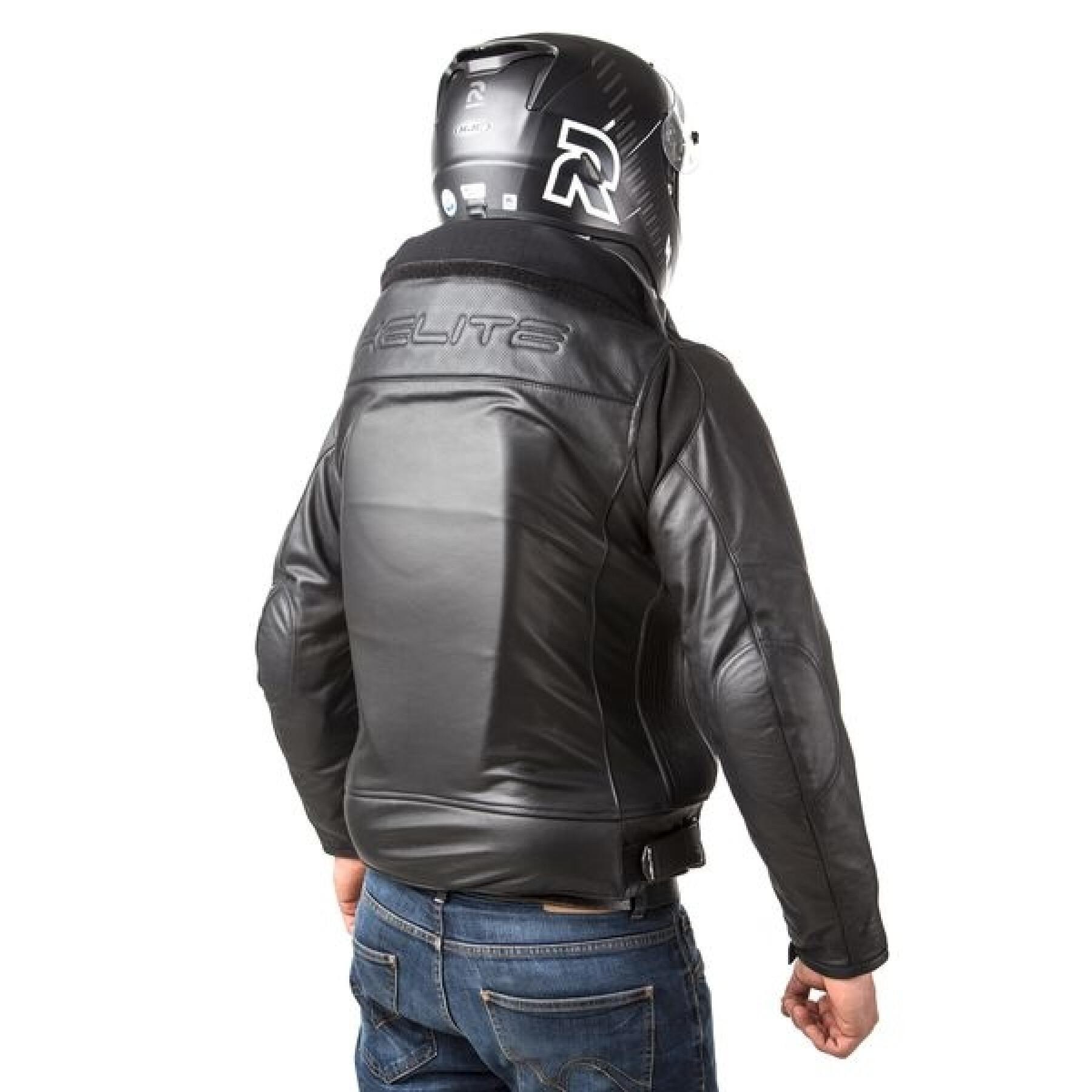 Motorcycle leather jacket airbag Helite ROADSTER