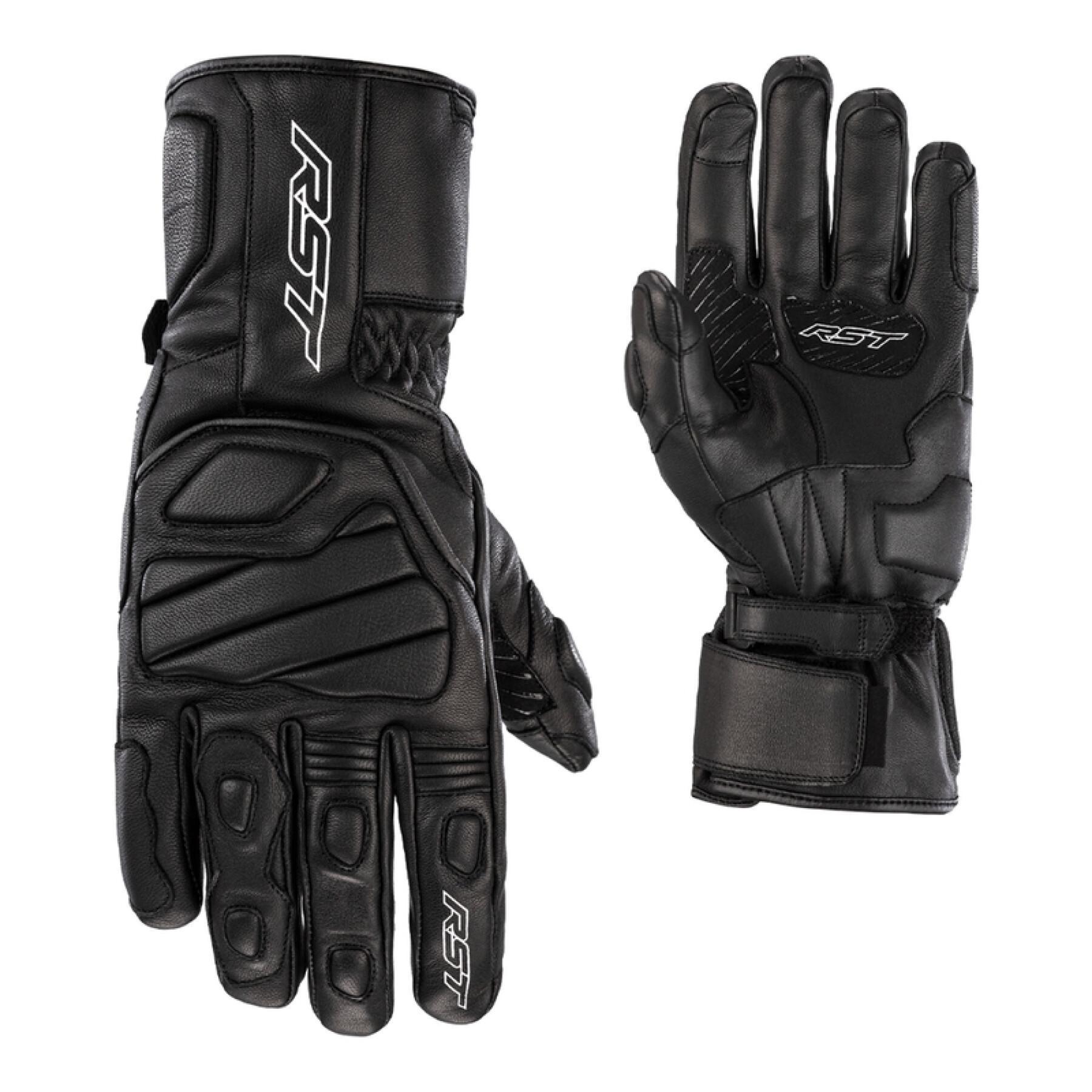 Waterproof leather all-season motorcycle gloves RST Turbine