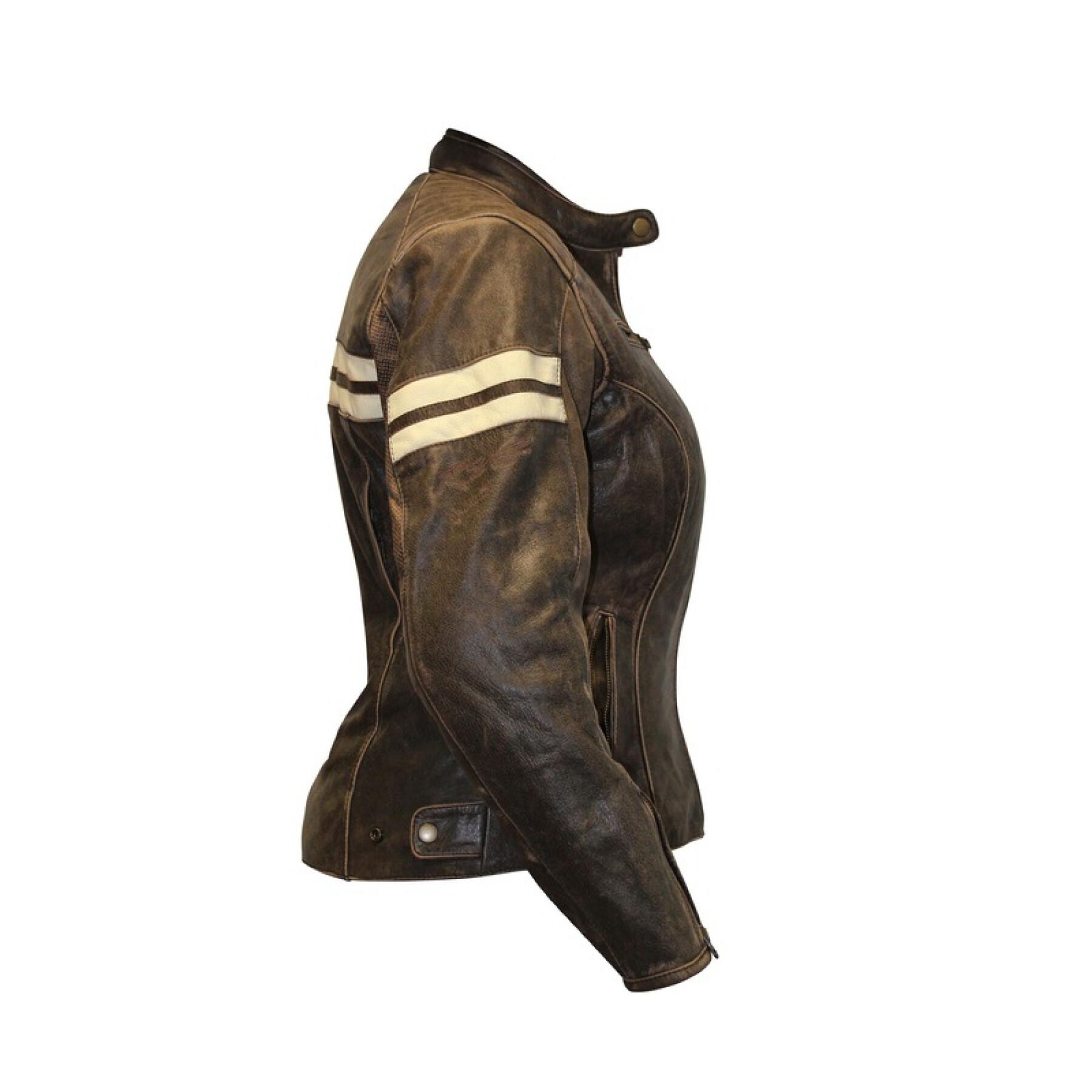 Leather motorcycle jacket for women RST Roadster
