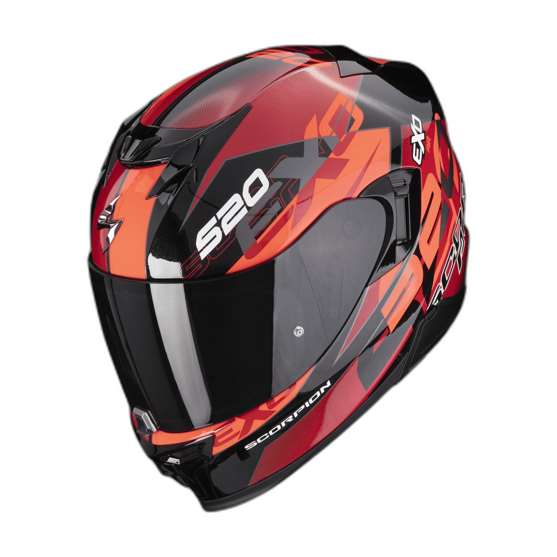 Full face motorcycle helmet Scorpion Exo-520 Evo Air Cover ECE 22-06