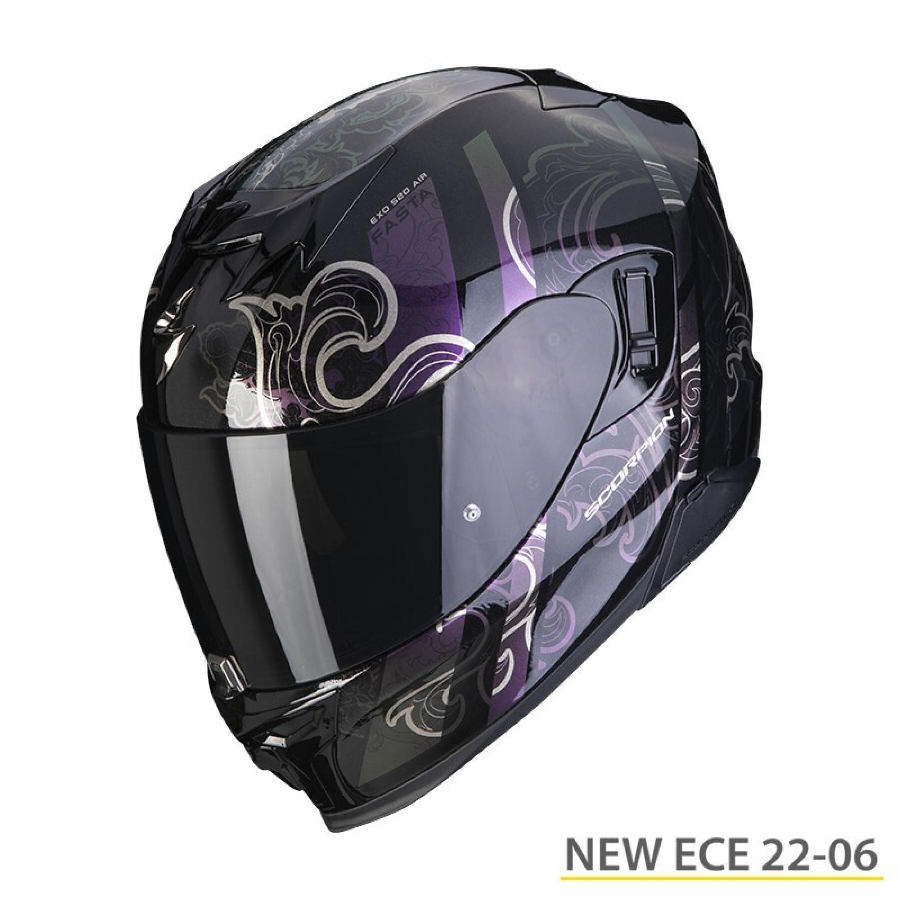 Full face motorcycle helmet Scorpion Exo-520 Evo Air Fasta ECE 22-06