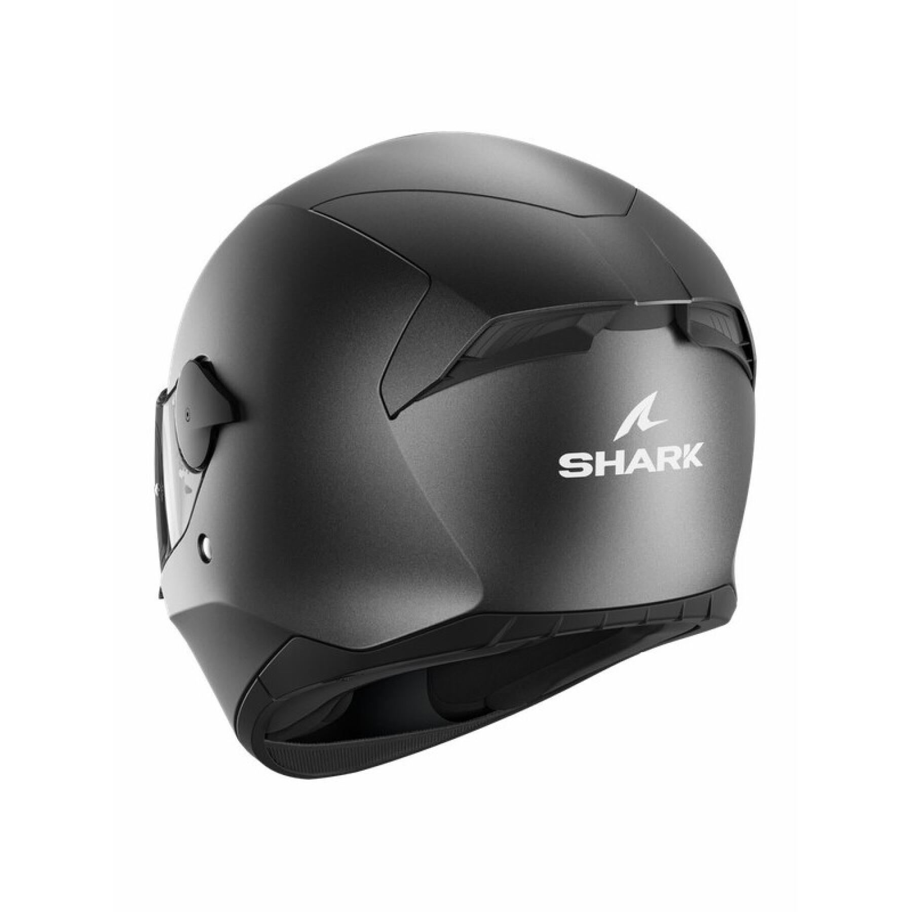 Full face motorcycle helmet Shark D-Skwal 2 Blank Mat Gun Metal Mat