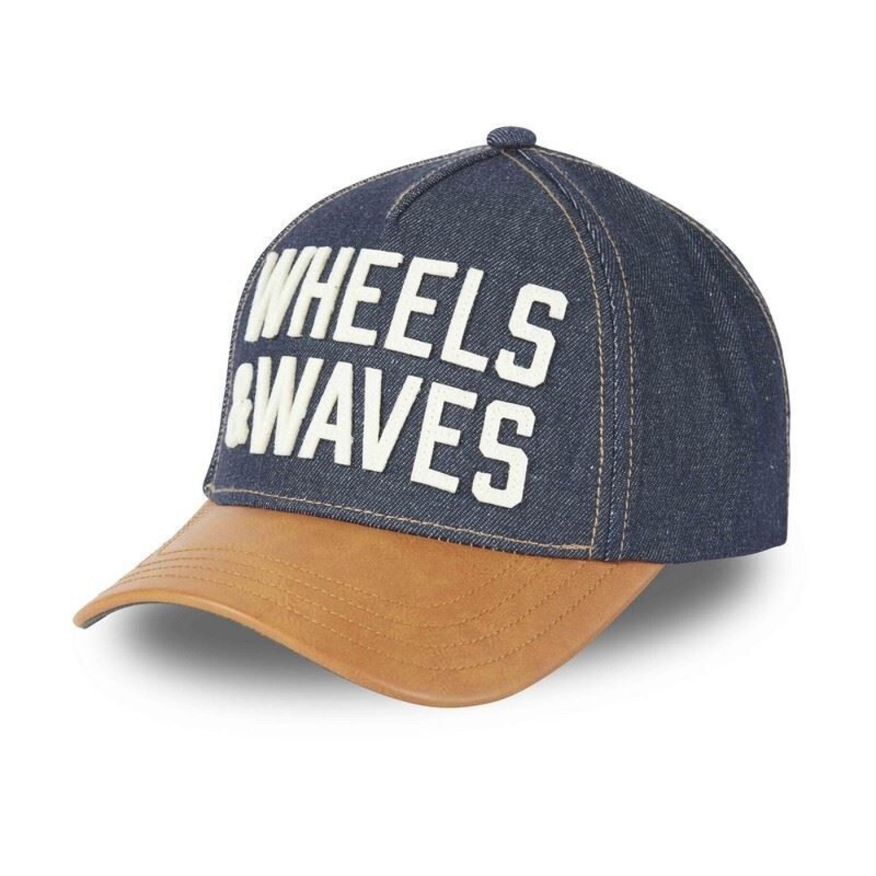 Pack of 6 caps Wheel and Waves W22C