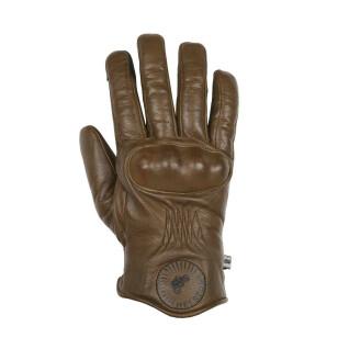 Winter leather motorcycle gloves Helstons snow
