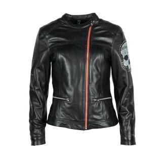 Women's soft leather motorcycle jacket Helstons cher
