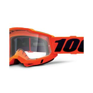 Motorcycle cross mask clear screen 100% Accuri 2 OTG