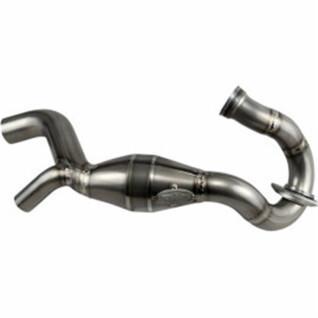 motorcycle exhaust FMF hon crf450r/rx'17-18 titanium m-bomb header/mid collector