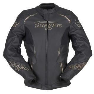 Leather jacket motorcycle woman Furygan Trinity