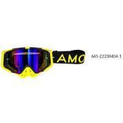 Motorcycle cross goggles with blue mirror lens Amoq Aster