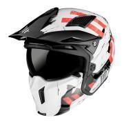 Trial skull helmet single dark screen convertible with removable chin strap MT Helmets MT STREetFIGHTER SV SKULL (delivered with an additional mirror screen)