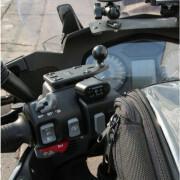 Motorcycle smartphone mount base for handlebar or brake/clutch reservoir eccentric ball b RAM Mounts